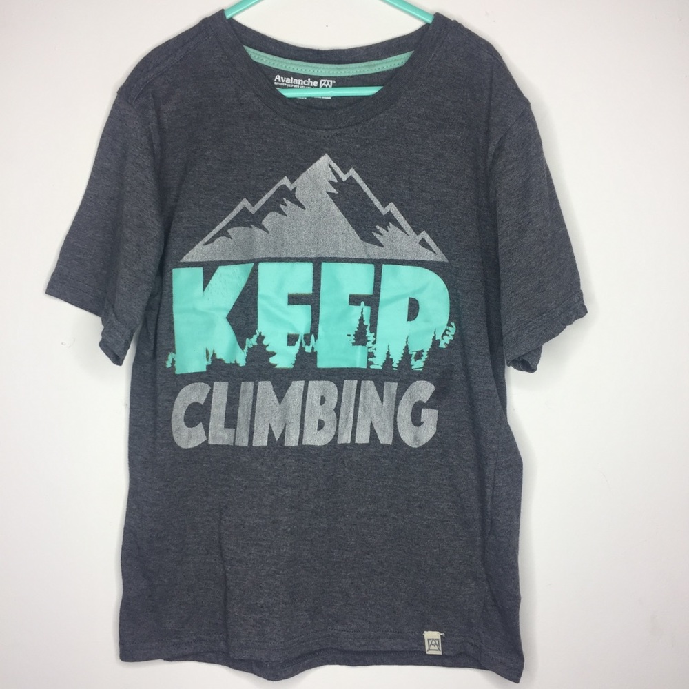 Avalanche Kid Size 10 “Keep Climbing” Shirt